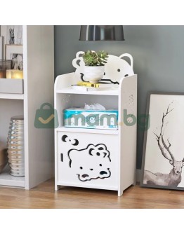 Нощно шкафче и етажерка за баня 2в1 Hello Kitty
